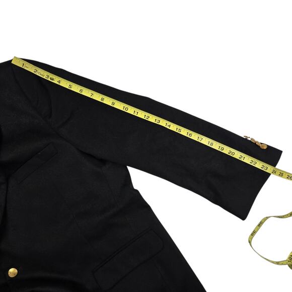 Jos A Bank Black Cashmere Sport Coat Blazer Jacket Size 48S Two Button - Picture 5 of 6